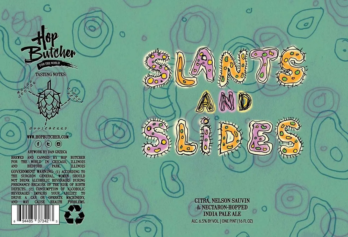 Slants and Slides label