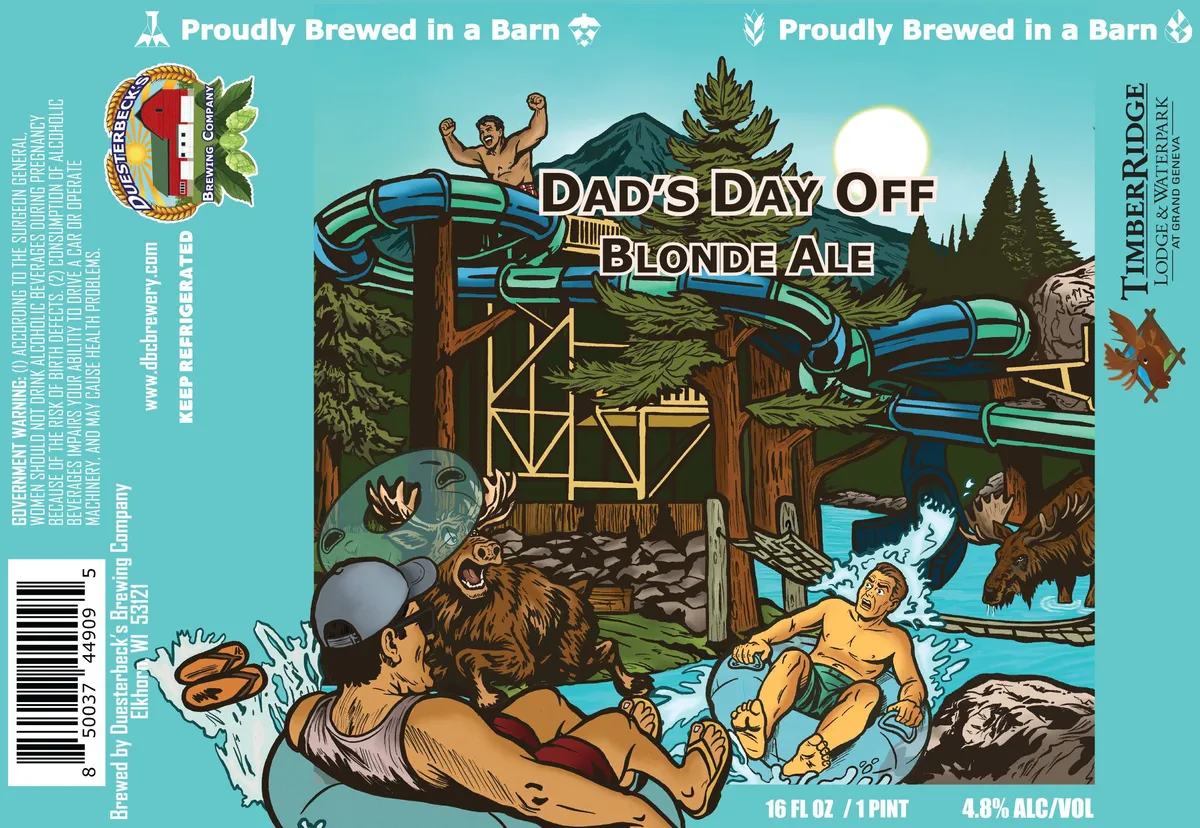 Dad's Day Off Blonde Ale label