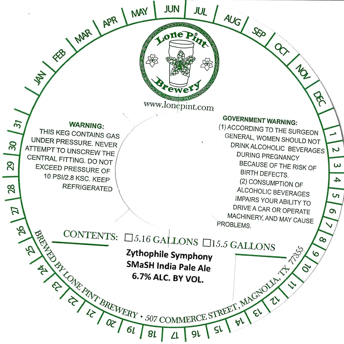 Zythophile Symphony SMaSH India Pale Ale label art — ZYTHOPHILE SYMPHONY SMASH INDIA PALE ALE