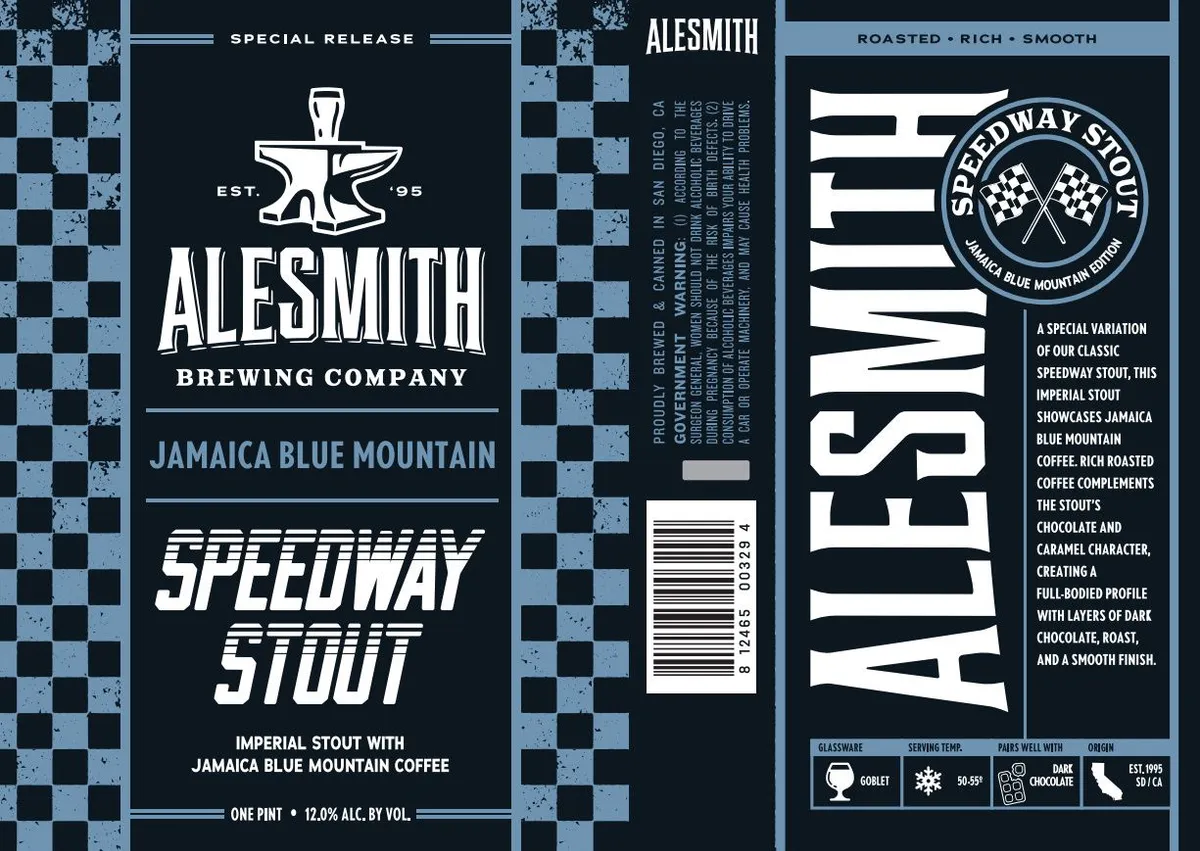 Speedway Stout: Jamaica Blue Mountain Edition label
