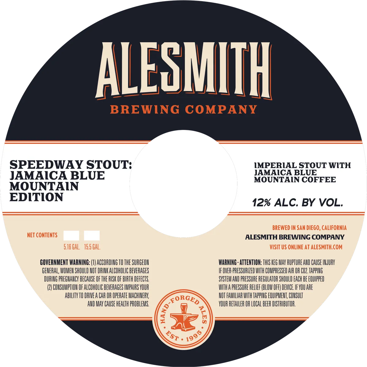 Speedway Stout: Jamaica Blue Mountain Edition label