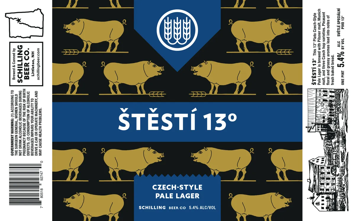 Štěstí 13° label
