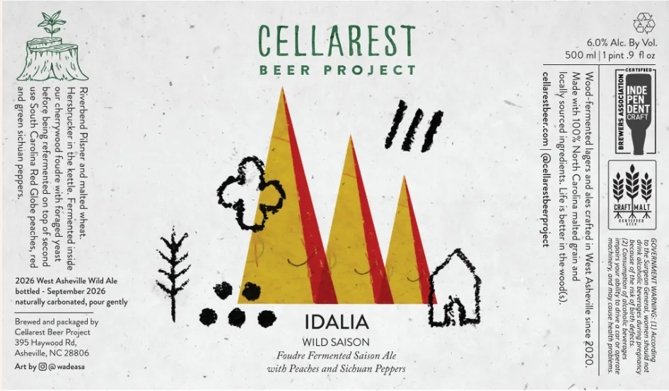 Idalia label art — CELLAREST BEER PROJECT