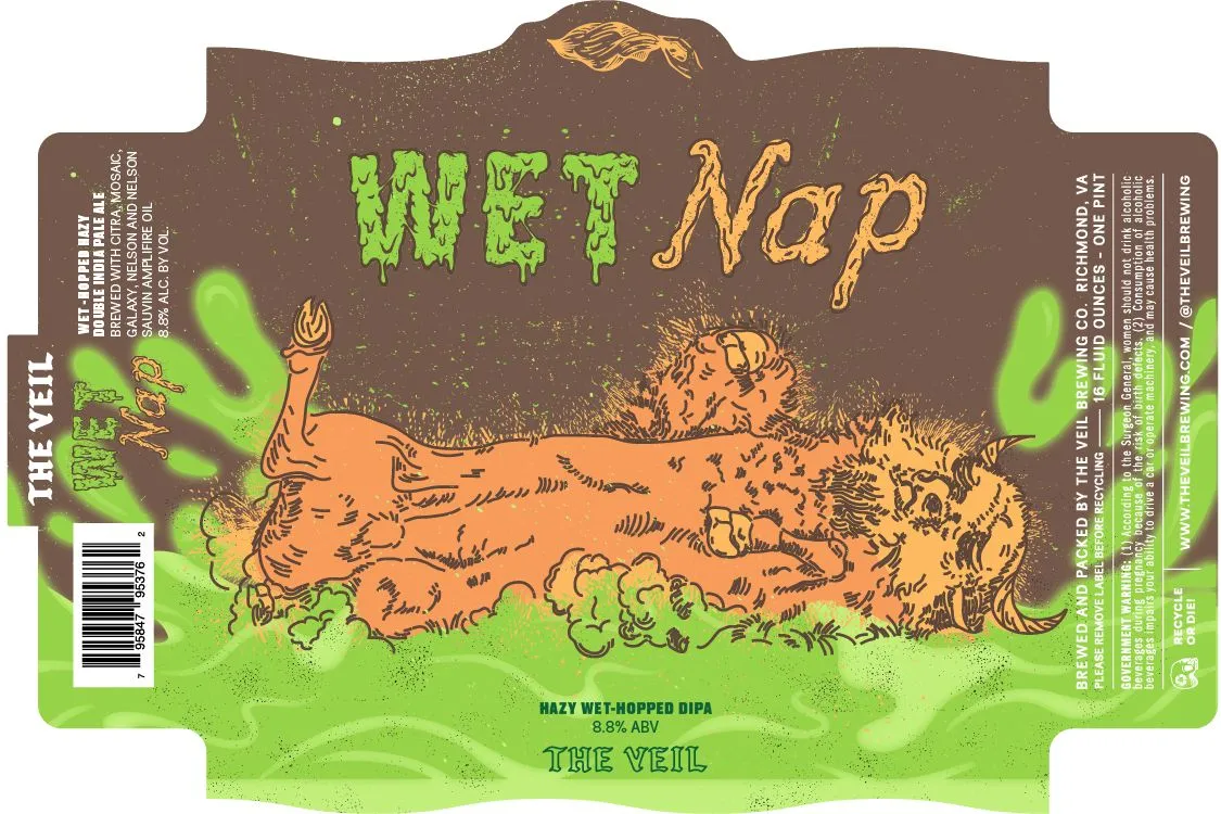 Wet Nap label