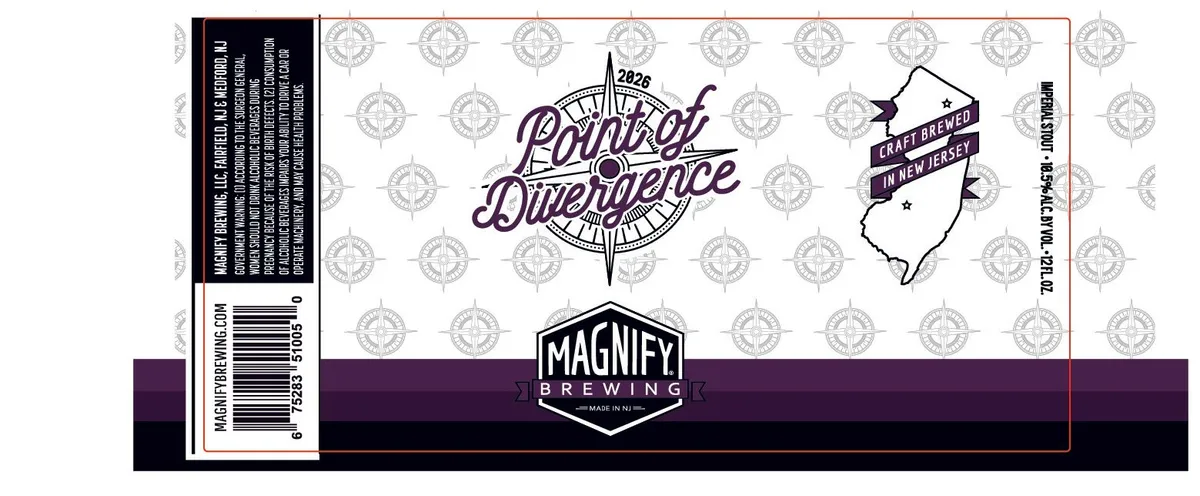 Point of Divergence label art — MAGNIFY BREWING