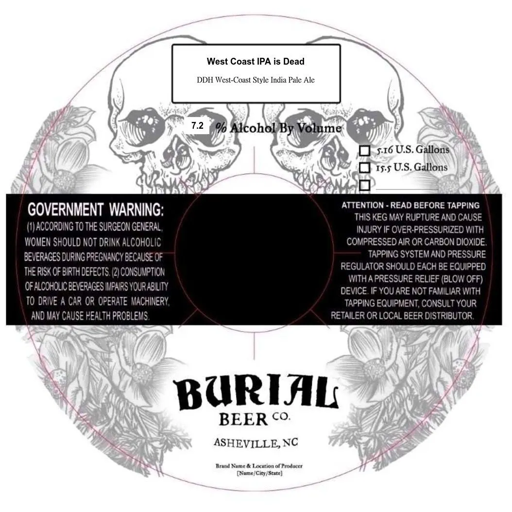 West Coast IPA Is Dead label