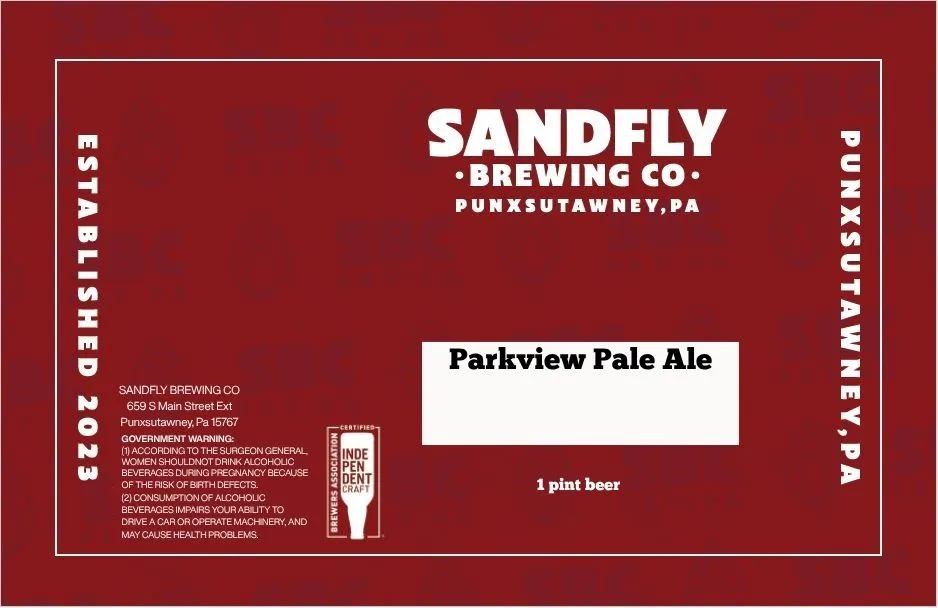 Parkview Pale Ale label