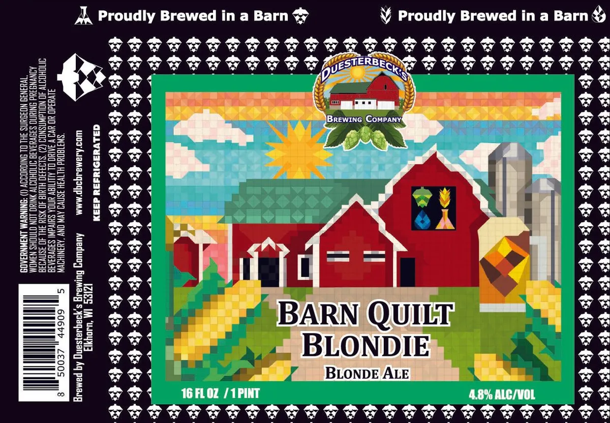 Barn Quilt Blondie label art — BARN QUILT BLONDIE
