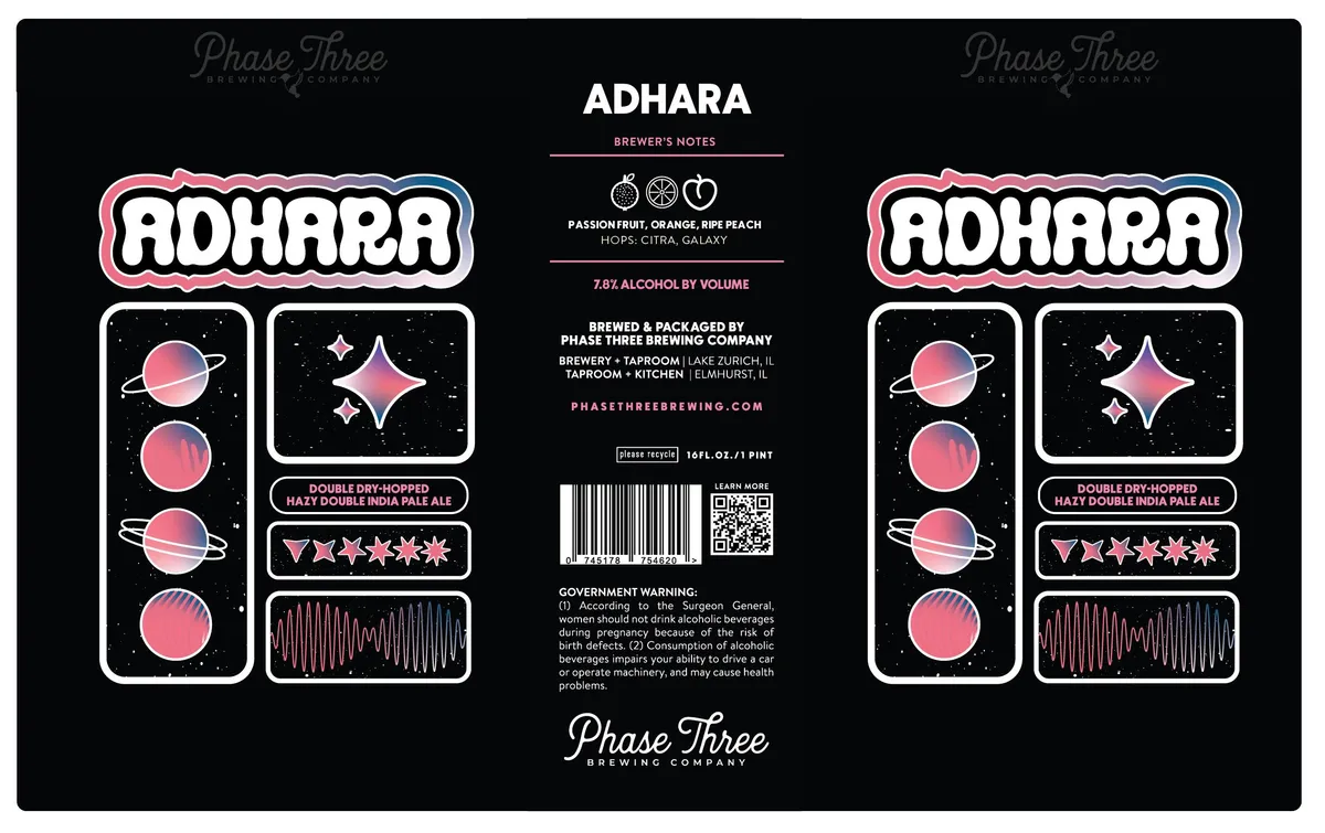 Adhara label art — ADHARA