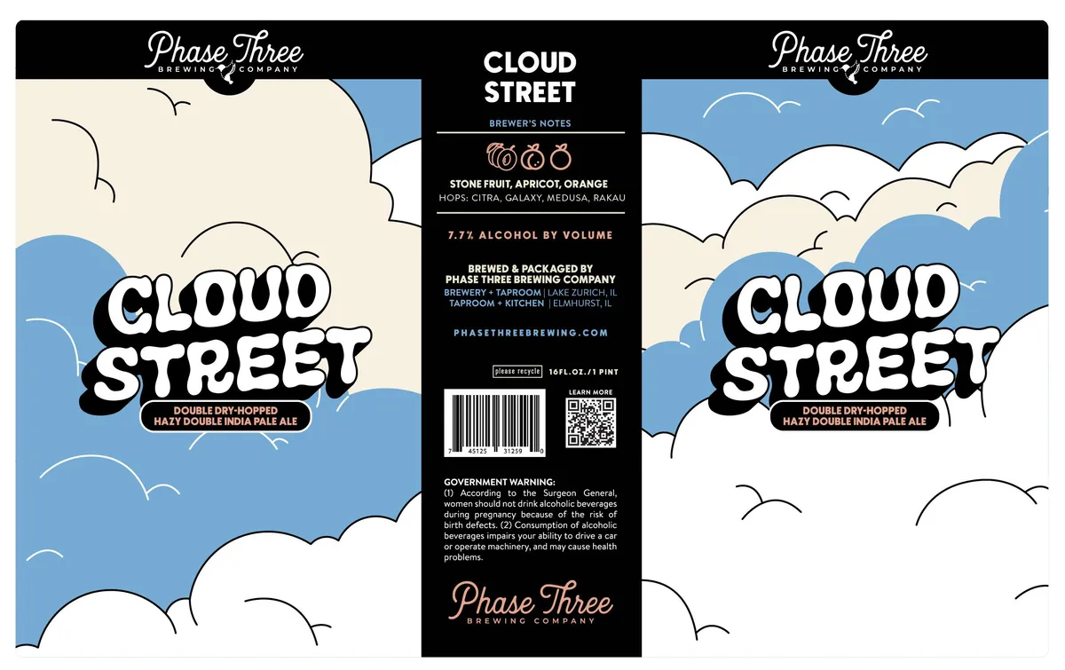 Cloud Street label art — CLOUD STREET