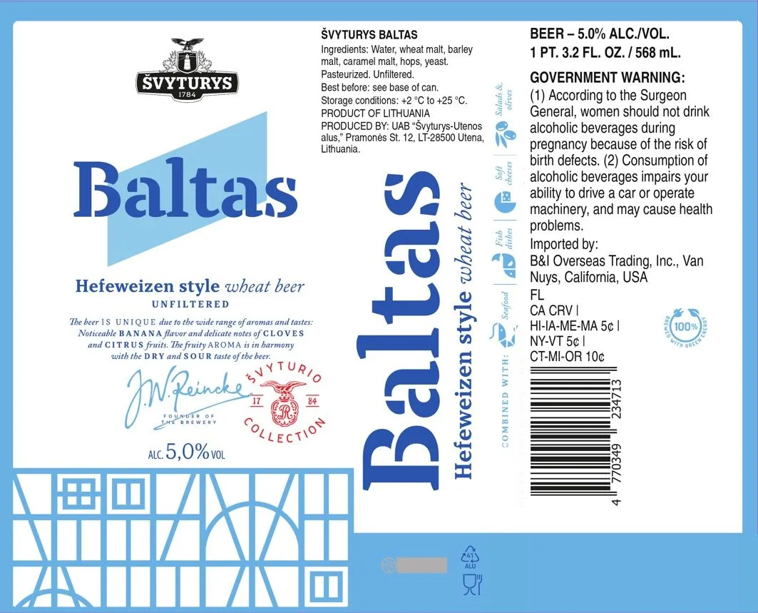 Baltas label