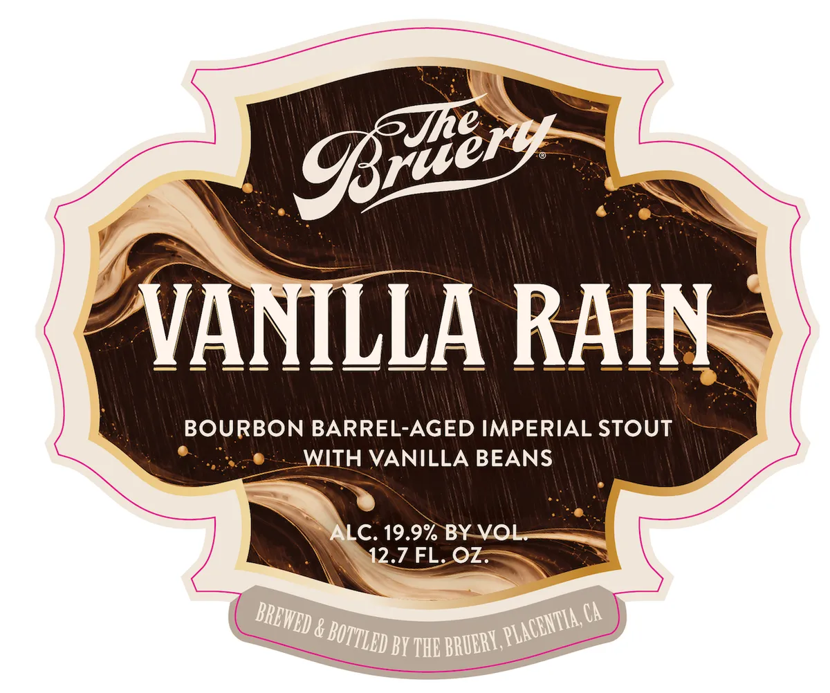 Vanilla Rain label art — THE BRUERY