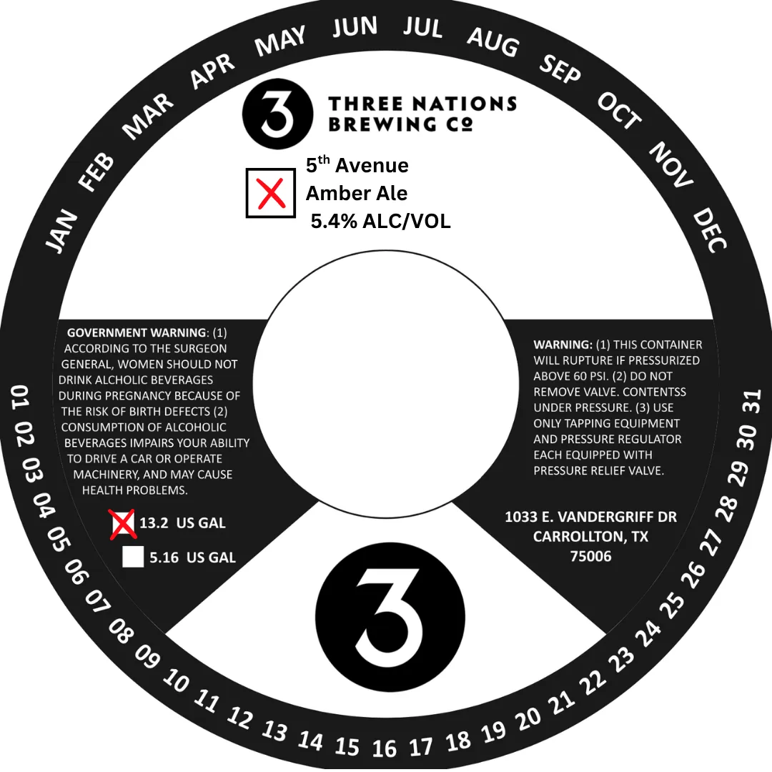 Amber Ale label