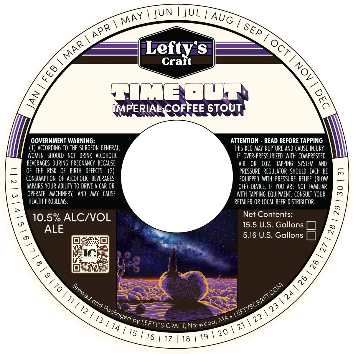 Time Out label art — LEFTY'S CRAFT