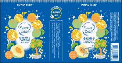 Sweet Touch Kumquat & Plum Beer label