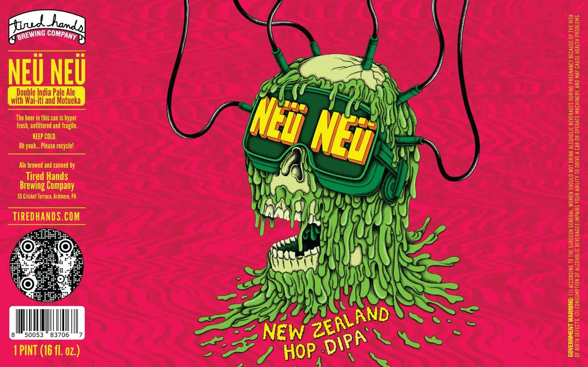 Neu Neu label art — TIRED HANDS BREWING COMPANY