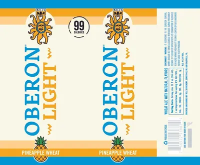 Oberon Light Pineapple Wheat label