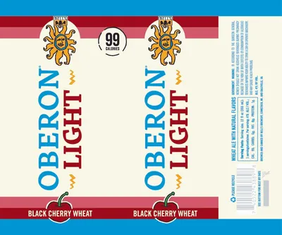 Oberon Light Black Cherry Wheat label