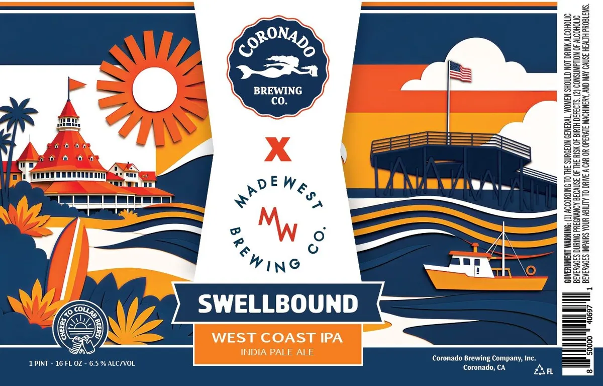 Swellbound label art — SWELLBOUND