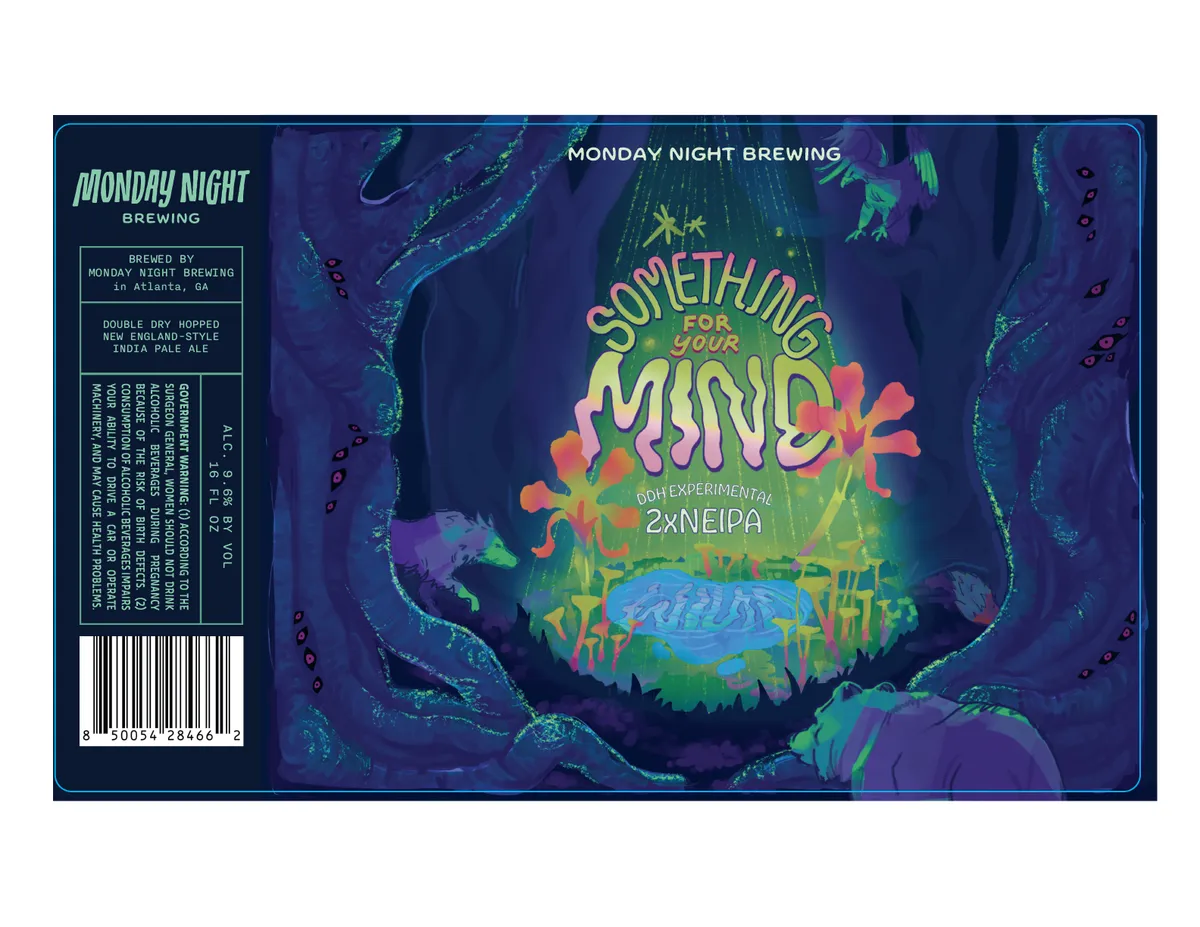 Something For Your Mind label art — MONDAY NIGHT BREWING