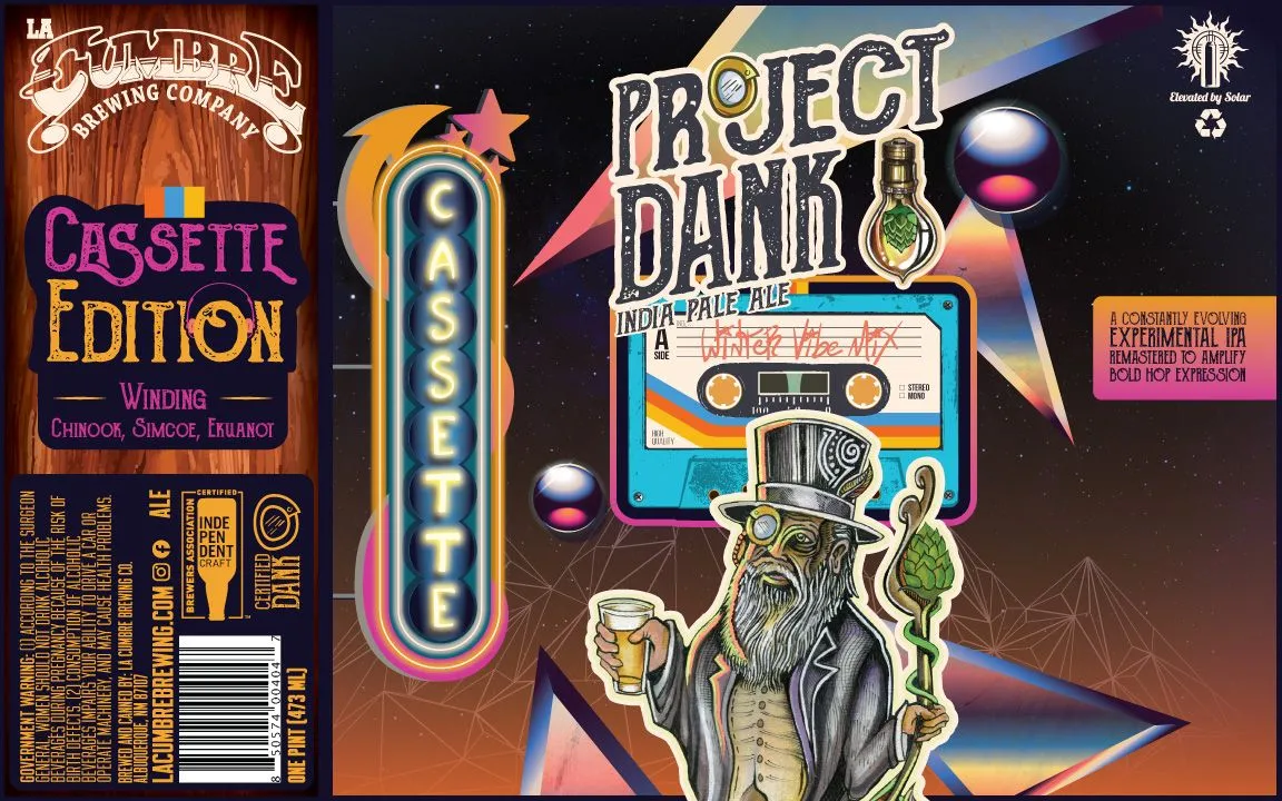 Project Dank label art — LA CUMBRE BREWING CO
