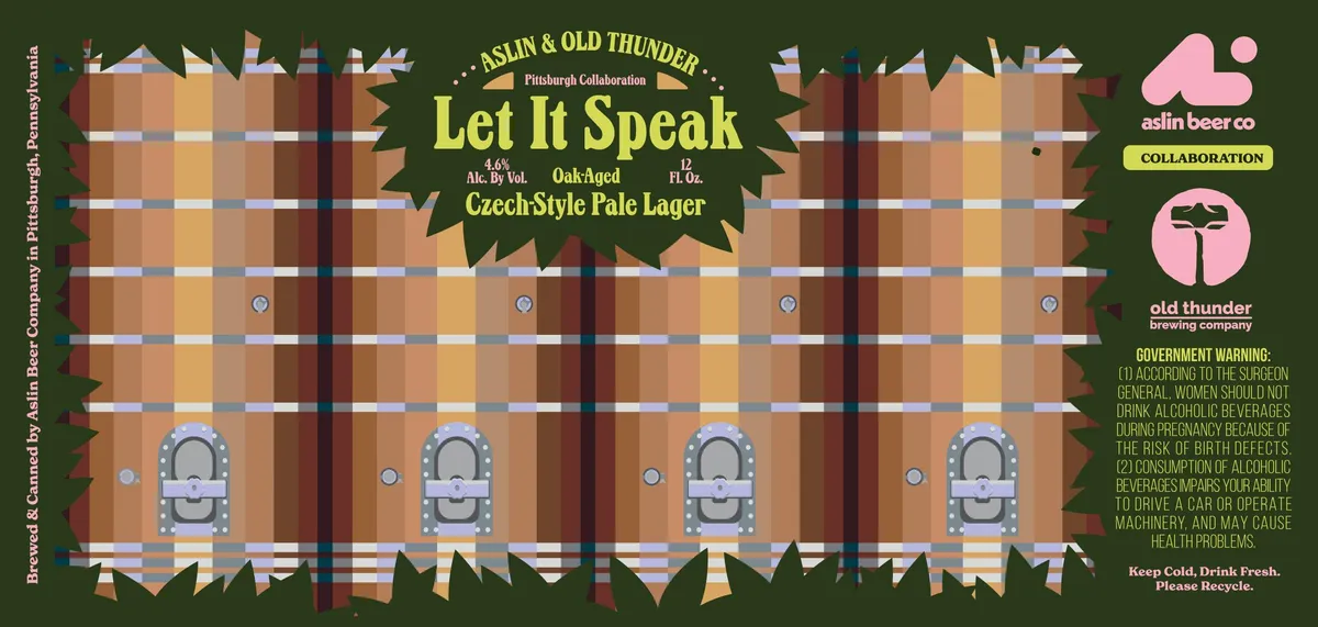 Let It Speak label art — ASLIN BEER CO
