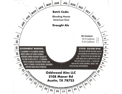 Bleeding Hearts American Sour label