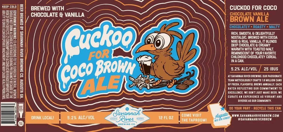 Cuckoo For Coco Brown Ale label