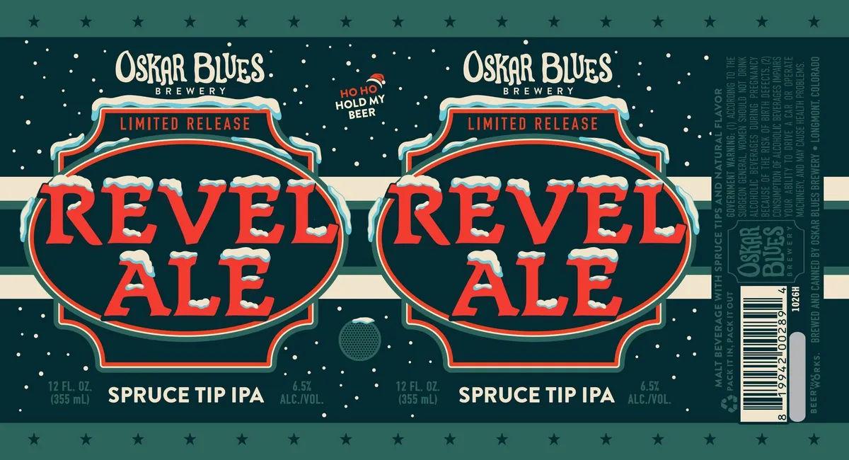 Revel Ale label art — OSKAR BLUES BREWERY