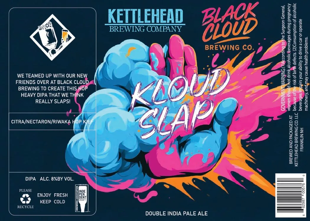 Kloud Slap label art — KLOUD SLAP