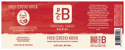 Fred (Creek) Kriek label