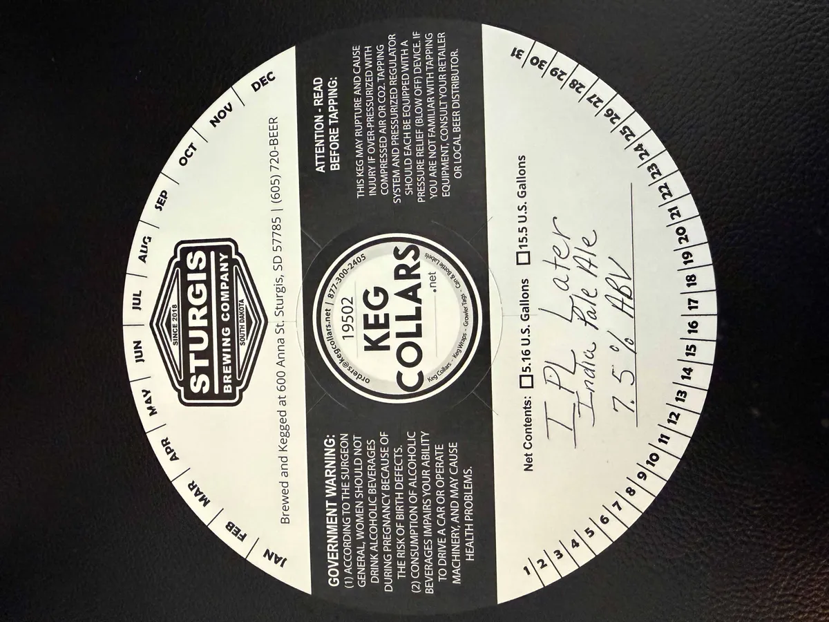 IPL Later label art — STURGIS BREWING COMPANY