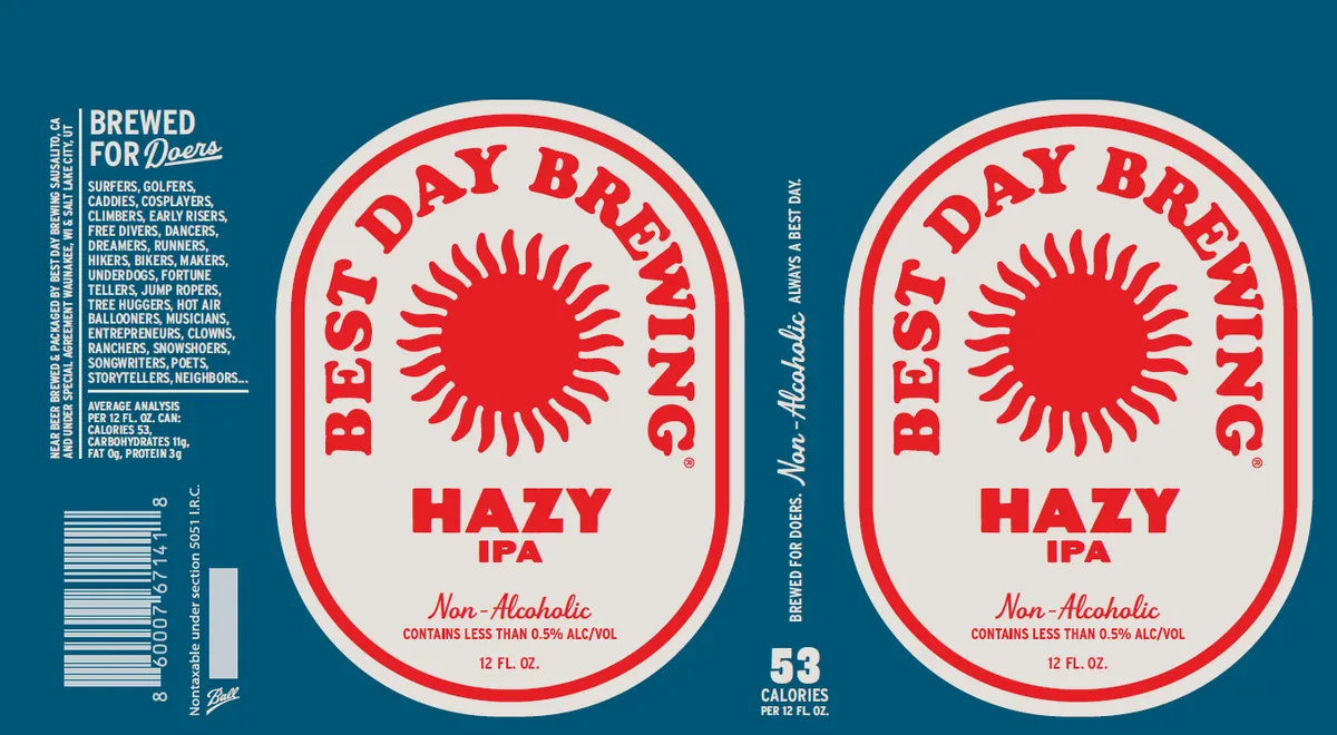 Hazy Ipa label
