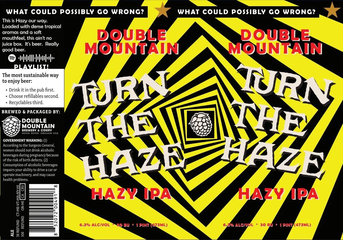 Turn The Haze label