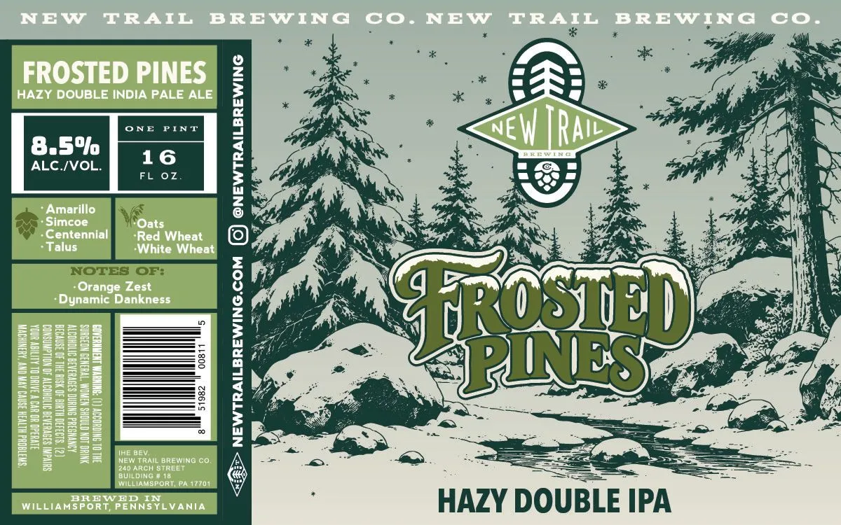Frosted Pines label