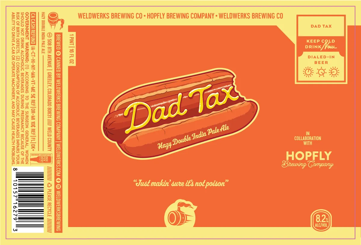 Dad Tax label