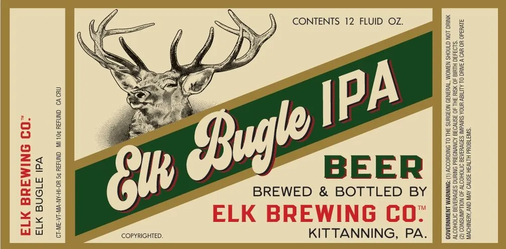 Elk Bugle IPA label