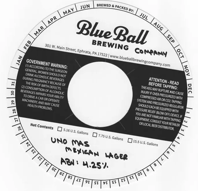 Mexican Lager label