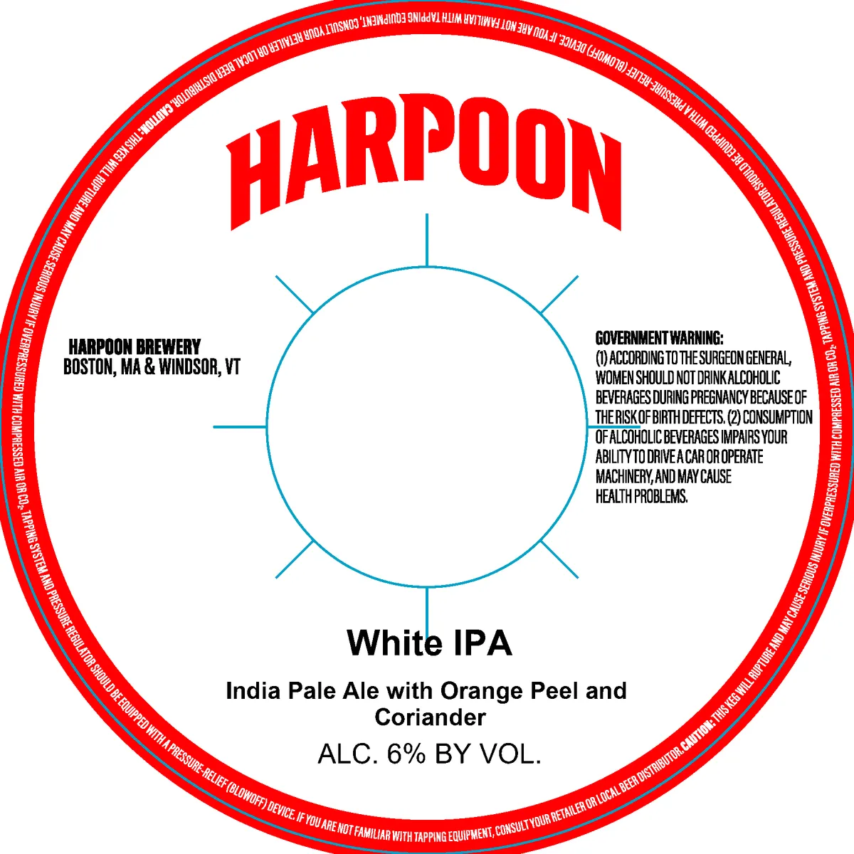 White IPA label