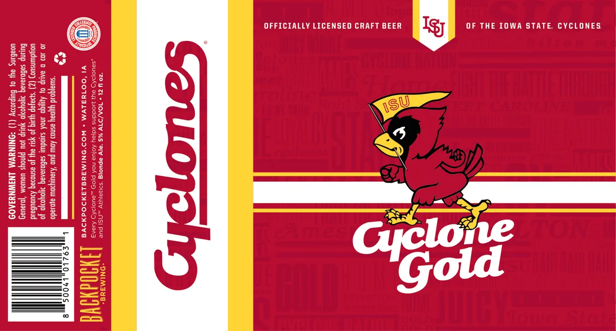 Cyclone Gold Blonde Ale label