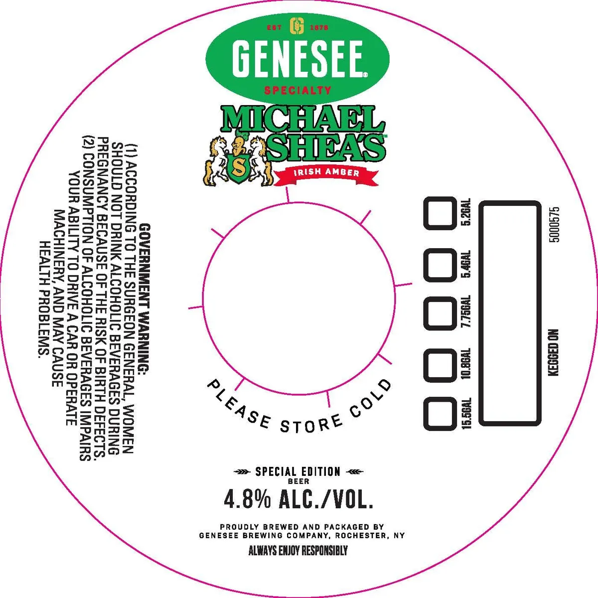 Michael Shea's Irish Amber label