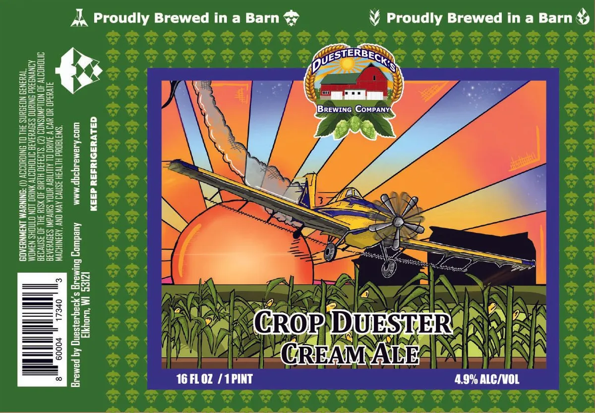 Crop Duester Cream Ale label