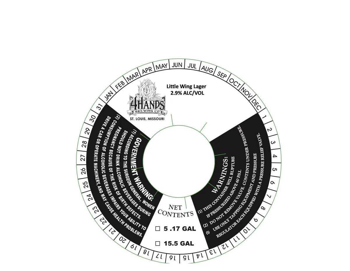 Little Wing Lager label