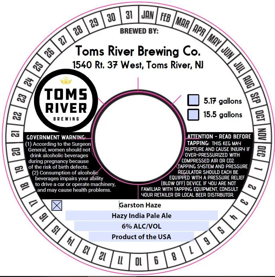 Garston Haze label