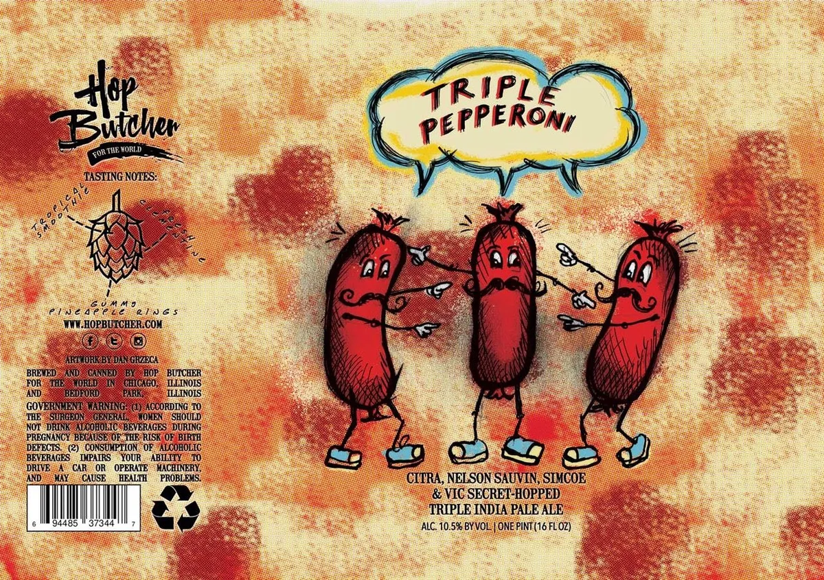 Triple Pepperoni label