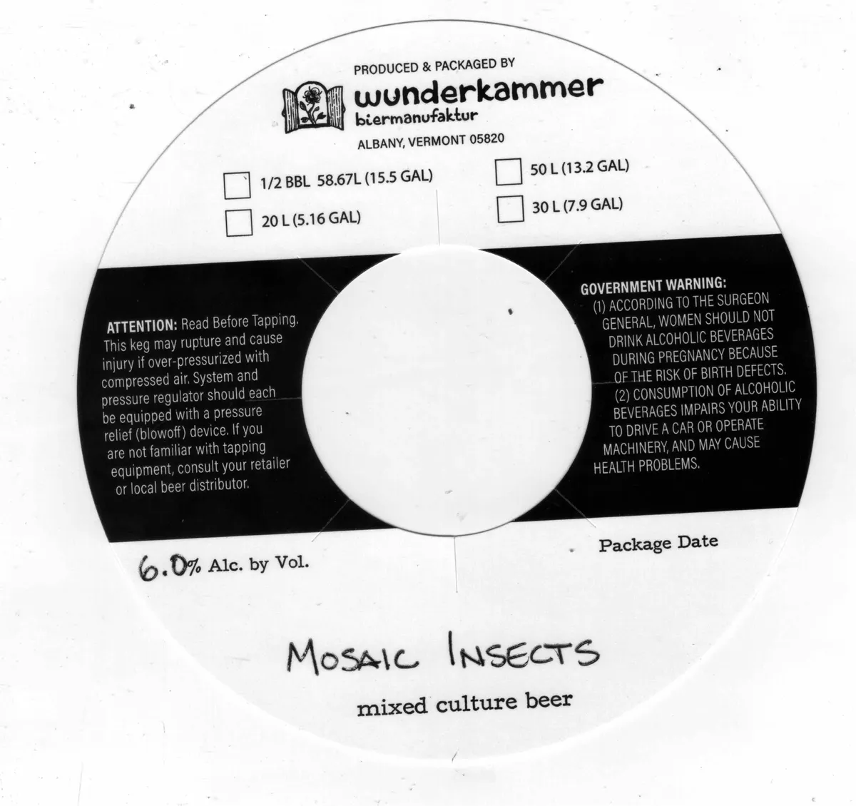 Mosaic Insects label