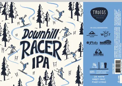 Downhill Racer IPA label