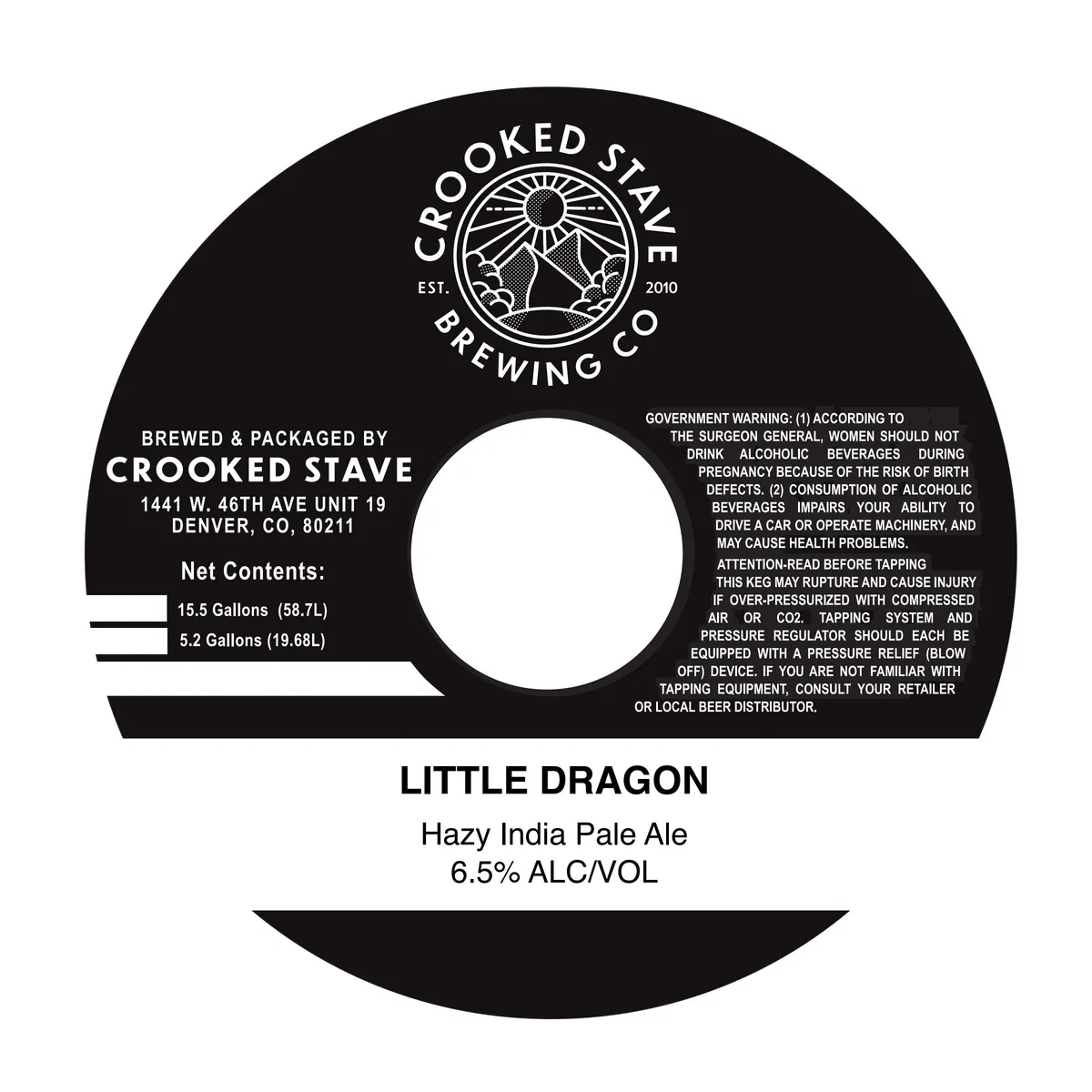 Little Dragon Hazy India Pale Ale label