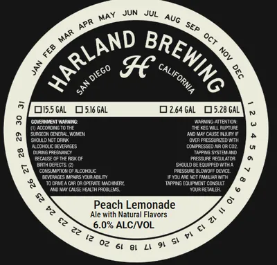 Peach Lemonade label