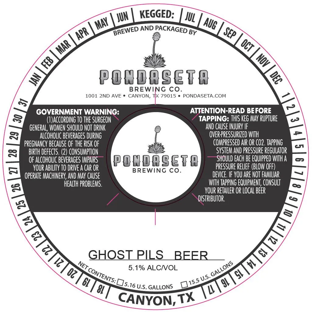 Ghost Pils Beer label